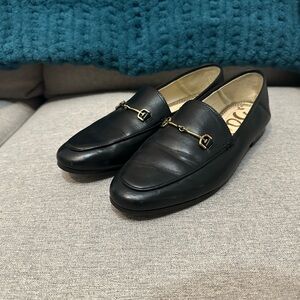 Sam Edelman Loraine Bit Loafer Black with Gold Detail